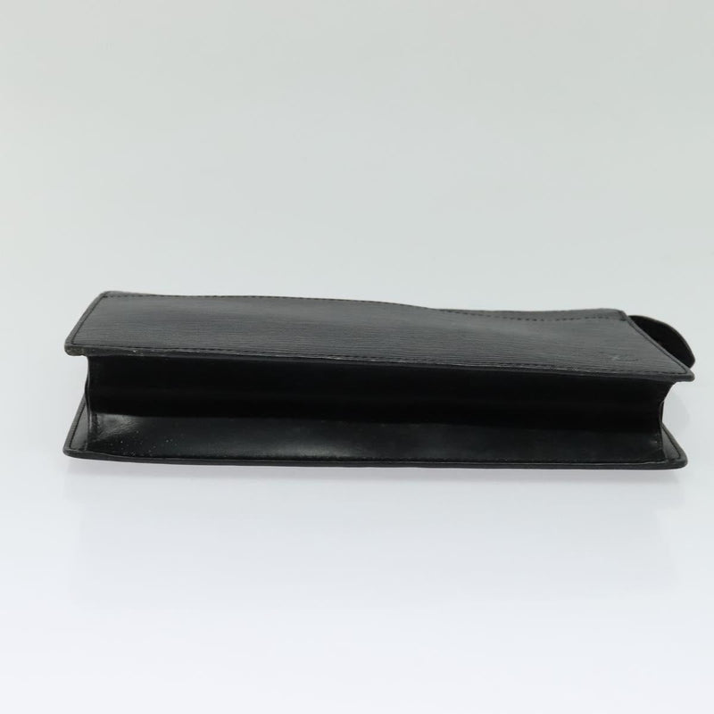 LOUIS VUITTON Epi Pochette Homme Clutch Bag Black Noir M52522 LV Auth ep8688