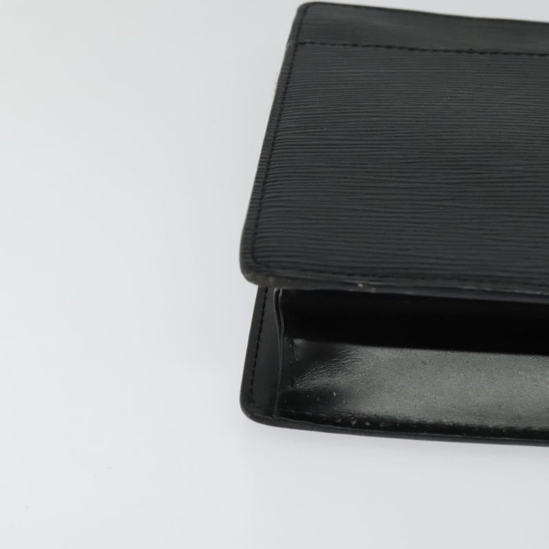 LOUIS VUITTON Epi Pochette Homme Clutch Bag Black Noir M52522 LV Auth ep8688