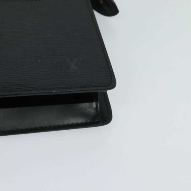 LOUIS VUITTON Epi Pochette Homme Clutch Bag Black Noir M52522 LV Auth ep8688