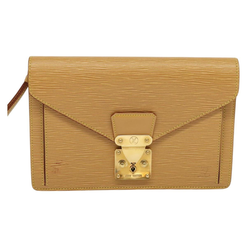LOUIS VUITTON Epi Serie Dragonne Hand Bag Beige LV Auth ep8695