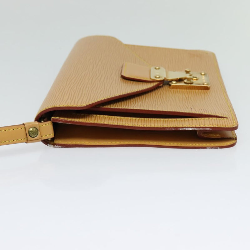 LOUIS VUITTON Epi Serie Dragonne Hand Bag Beige LV Auth ep8695