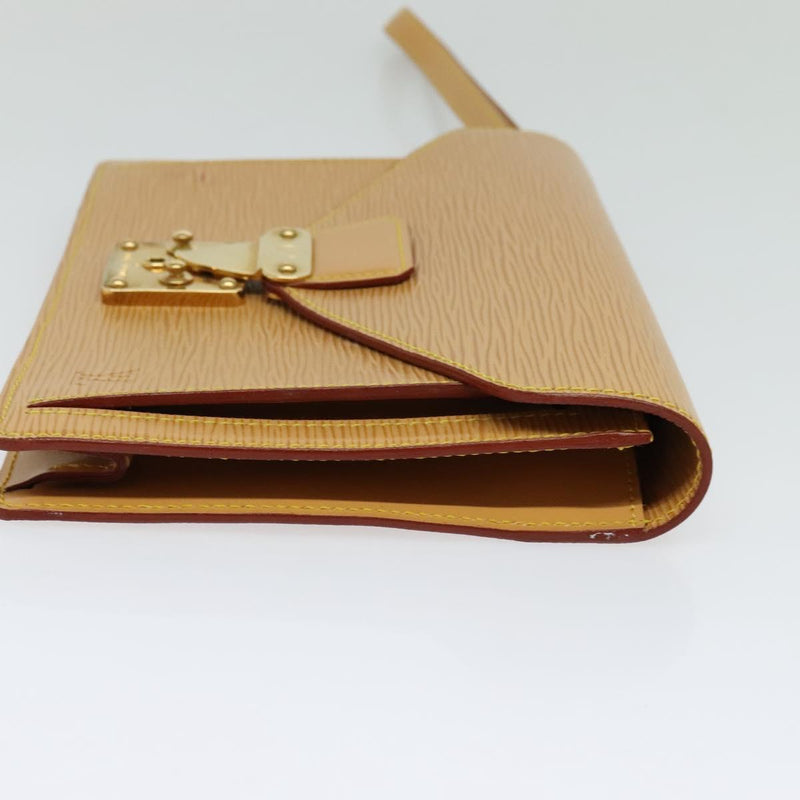 LOUIS VUITTON Epi Serie Dragonne Hand Bag Beige LV Auth ep8695