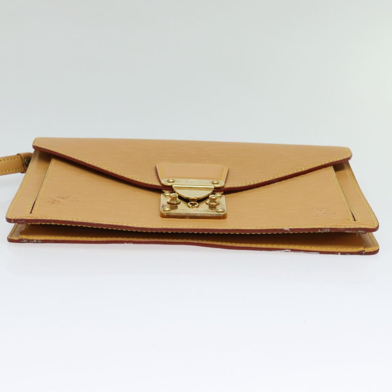 LOUIS VUITTON Epi Serie Dragonne Hand Bag Beige LV Auth ep8695