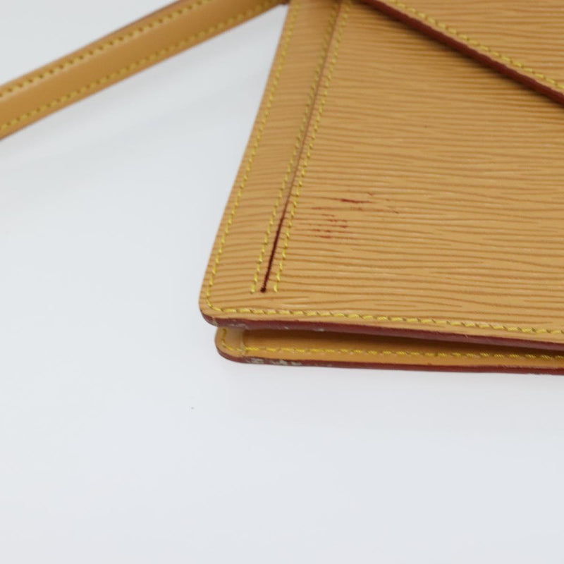 LOUIS VUITTON Epi Serie Dragonne Hand Bag Beige LV Auth ep8695