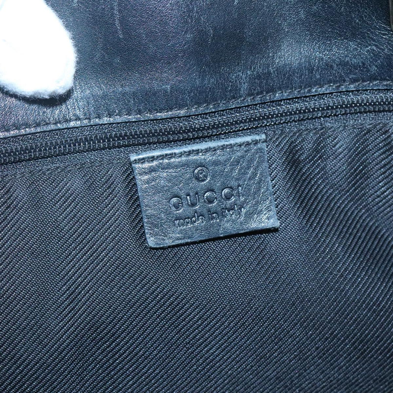 GUCCI GG Canvas Tote Bag Black Gold 002 1098 3444 Auth ep8698