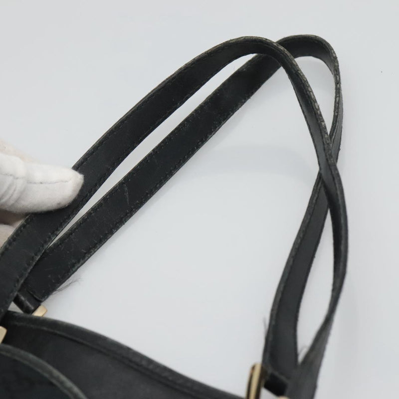 GUCCI GG Canvas Tote Bag Black Gold 002 1098 3444 Auth ep8698