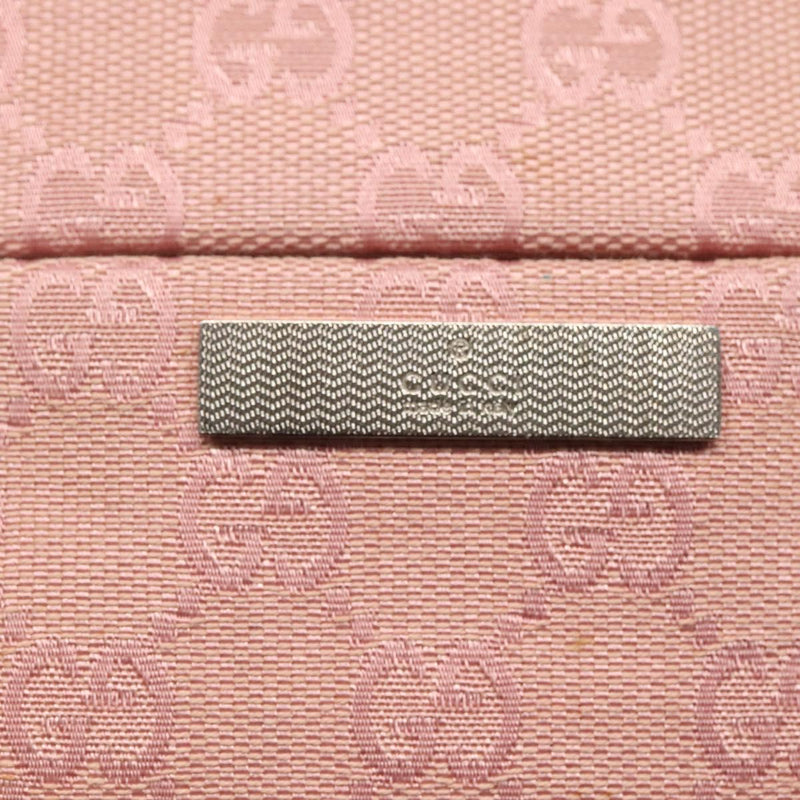 GUCCI Bamboo GG Canvas Hand Bag Pink 001 3870 Auth ep8718