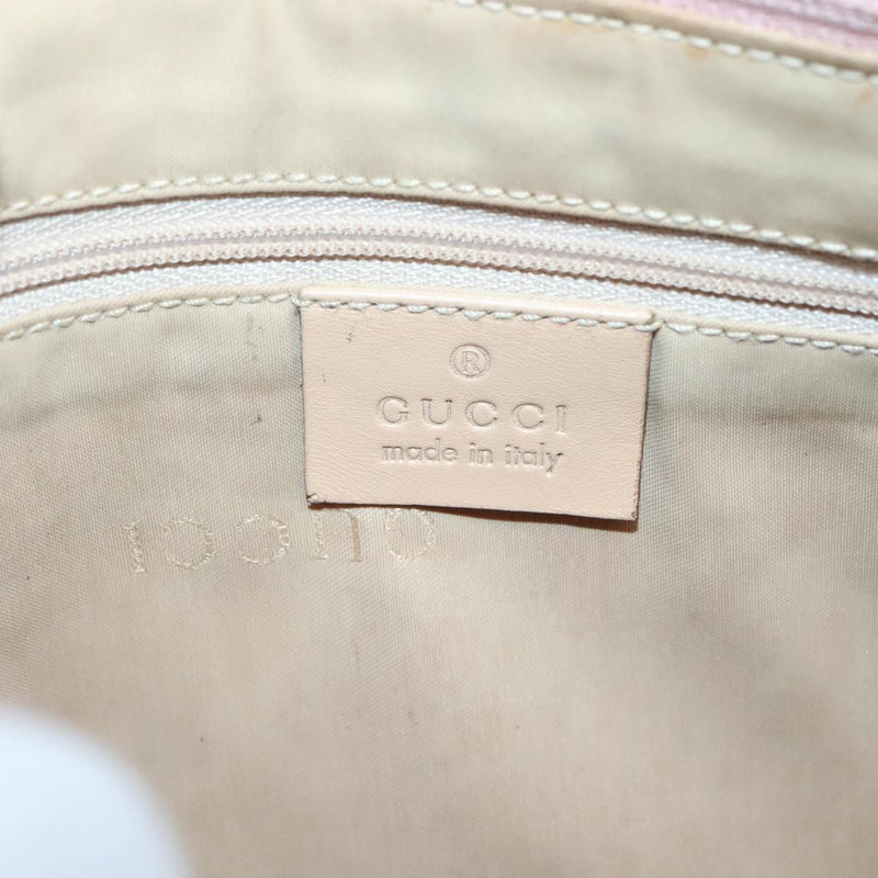 GUCCI Bamboo GG Canvas Hand Bag Pink 001 3870 Auth ep8718
