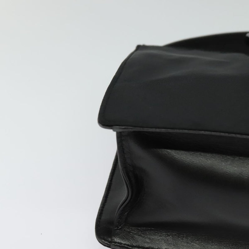 PRADA Shoulder Bag Nylon Black Silver Auth ep8735