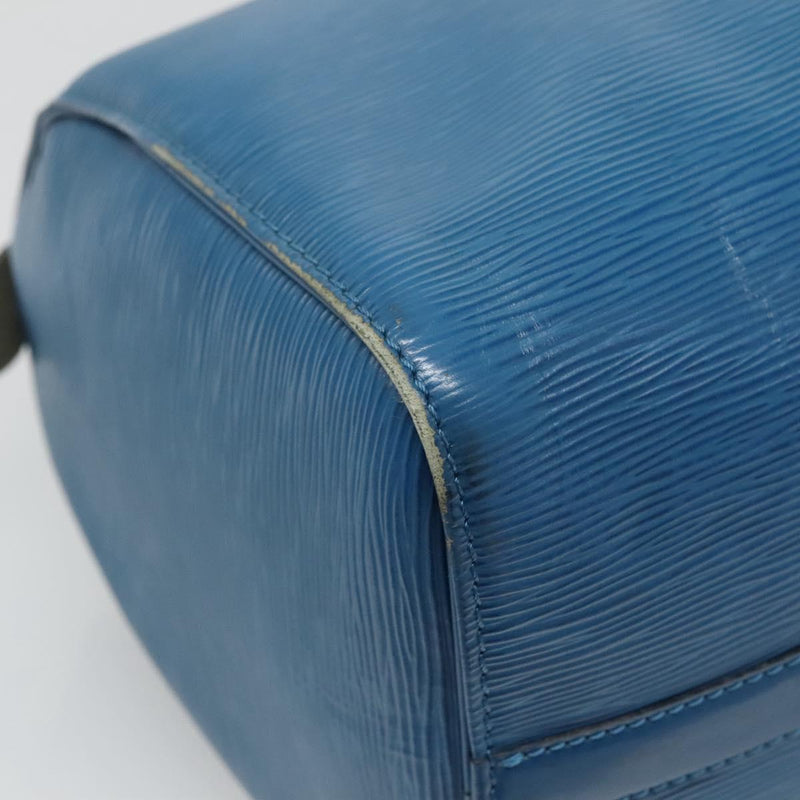 LOUIS VUITTON Epi Speedy 30 Hand Bag Toledo Blue M43005 LV Auth ep8746