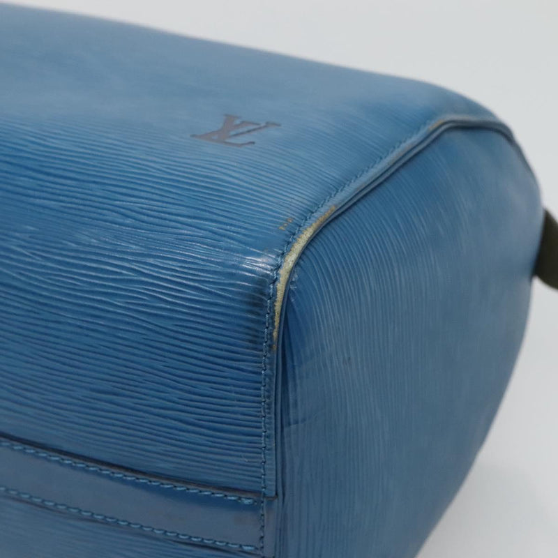 LOUIS VUITTON Epi Speedy 30 Hand Bag Toledo Blue M43005 LV Auth ep8746