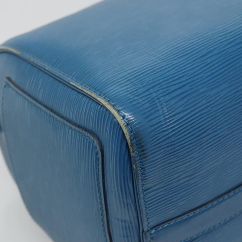LOUIS VUITTON Epi Speedy 30 Hand Bag Toledo Blue M43005 LV Auth ep8746