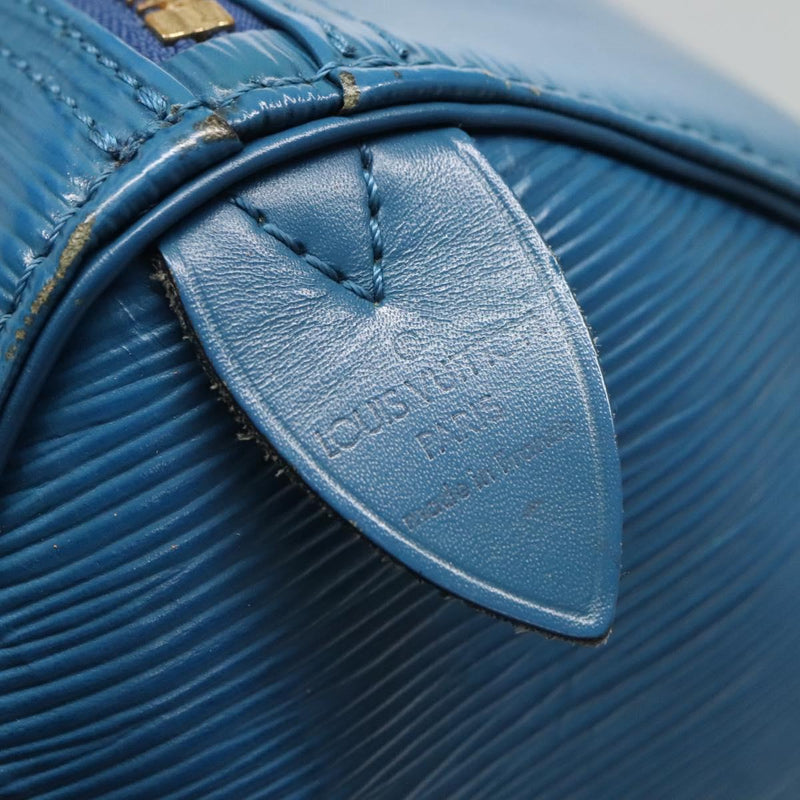 LOUIS VUITTON Epi Speedy 30 Hand Bag Toledo Blue M43005 LV Auth ep8746