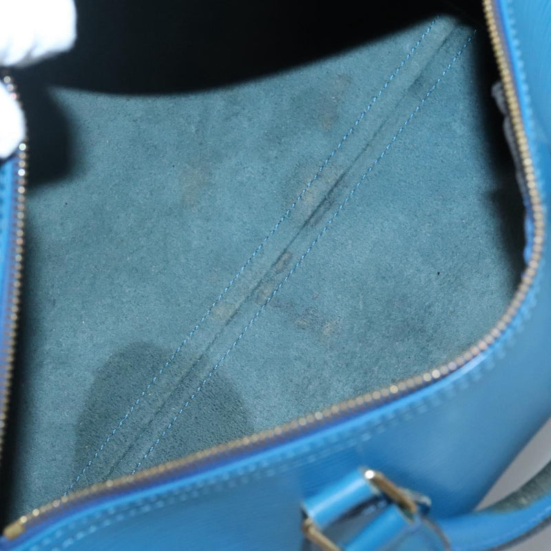 LOUIS VUITTON Epi Speedy 30 Hand Bag Toledo Blue M43005 LV Auth ep8746