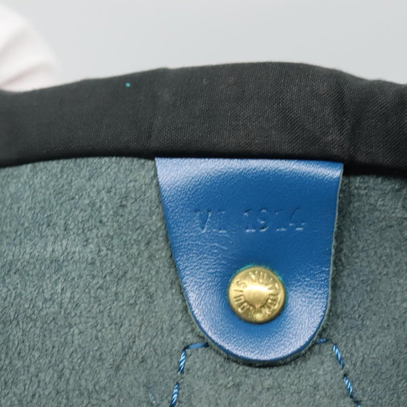 LOUIS VUITTON Epi Speedy 30 Hand Bag Toledo Blue M43005 LV Auth ep8746