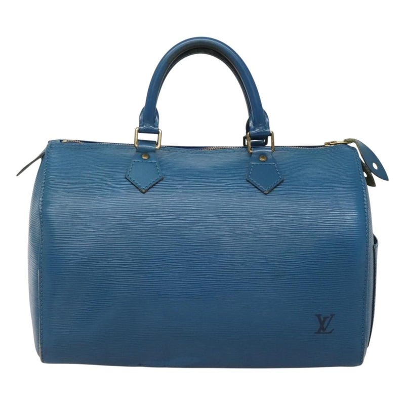 LOUIS VUITTON Epi Speedy 30 Hand Bag Toledo Blue M43005 LV Auth ep8746