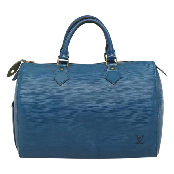 LOUIS VUITTON Epi Speedy 30 Hand Bag Toledo Blue M43005 LV Auth ep8746