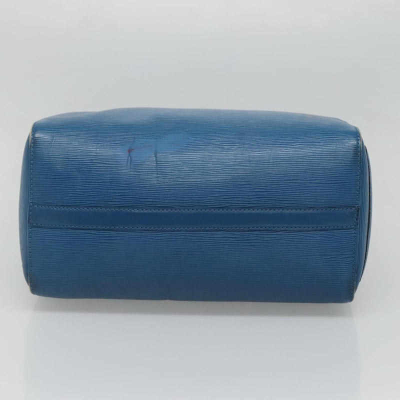 LOUIS VUITTON Epi Speedy 30 Hand Bag Toledo Blue M43005 LV Auth ep8746