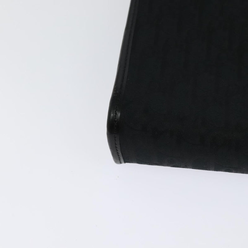 Christian Dior Trotter Canvas Shoulder Bag Black Auth ep8762