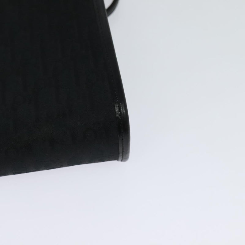 Christian Dior Trotter Canvas Shoulder Bag Black Auth ep8762