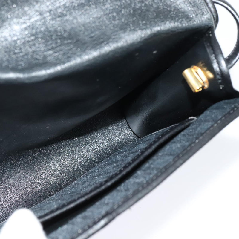 Christian Dior Trotter Canvas Shoulder Bag Black Auth ep8762