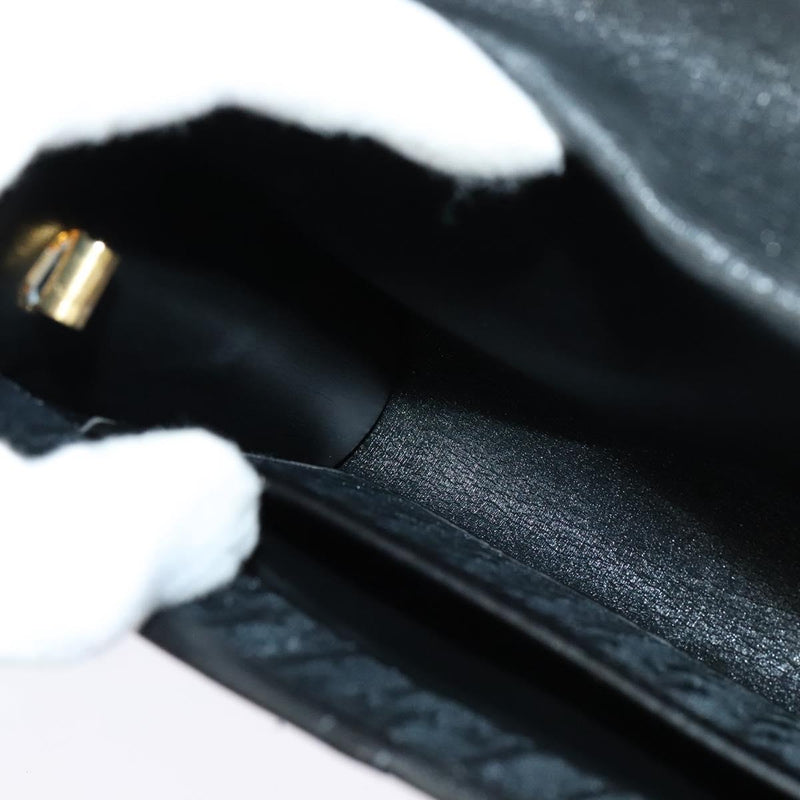 Christian Dior Trotter Canvas Shoulder Bag Black Auth ep8762