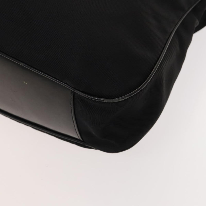 GUCCI Bamboo Hand Bag Nylon 2way Black Silver 001 1705 1577 Auth ep8766