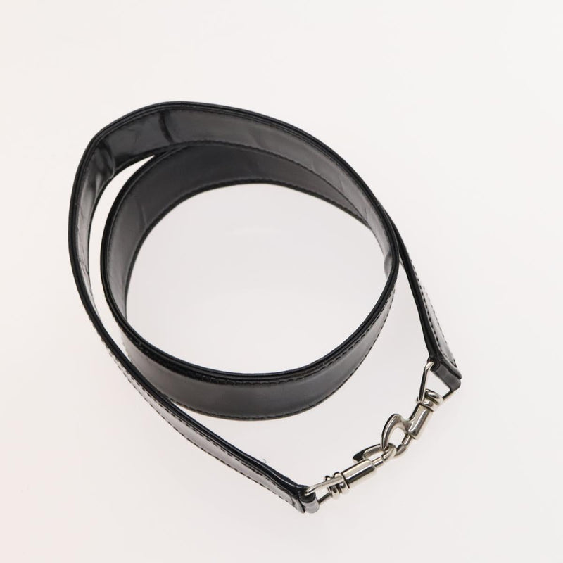 GUCCI Bamboo Hand Bag Nylon 2way Black Silver 001 1705 1577 Auth ep8766