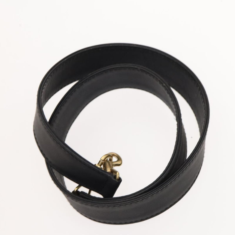 GUCCI Bamboo Hand Bag Suede 2way Black Gold 001 1014 1577 Auth ep8767