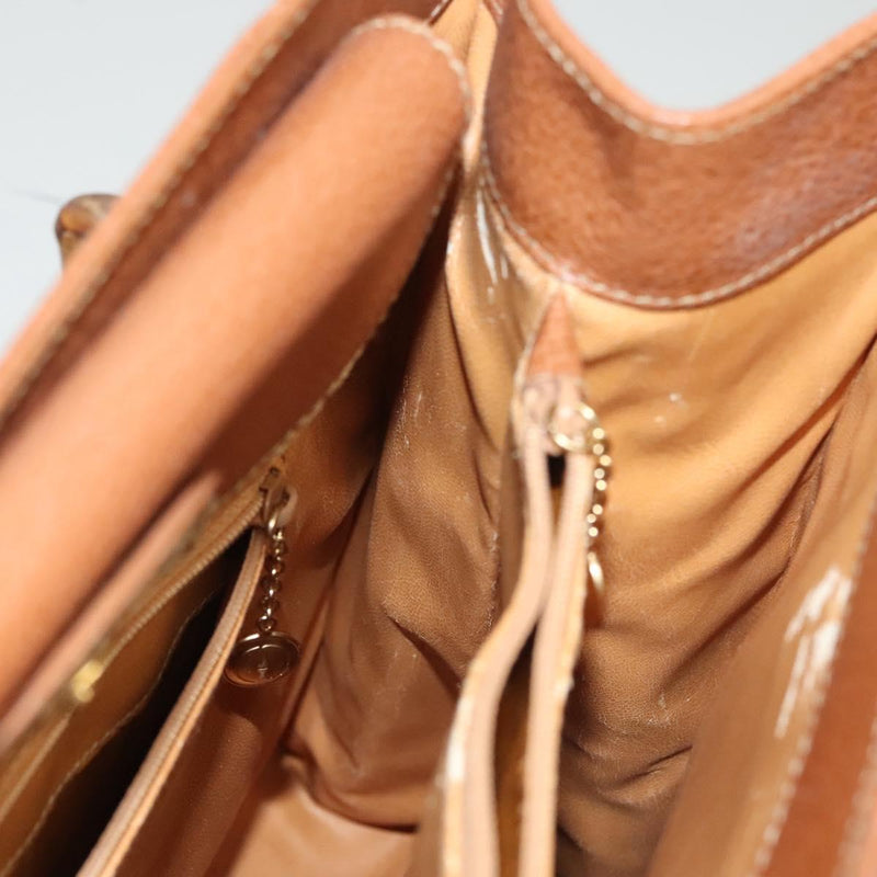 GUCCI Bamboo Hand Bag Leather Brown Gold 002 0260 2615 Auth ep8774