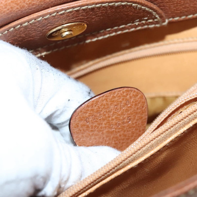GUCCI Bamboo Hand Bag Leather Brown Gold 002 0260 2615 Auth ep8774