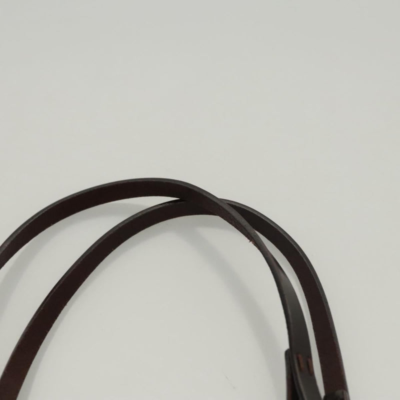FENDI Zucca Canvas Hand Bag Black Brown Auth ep8790