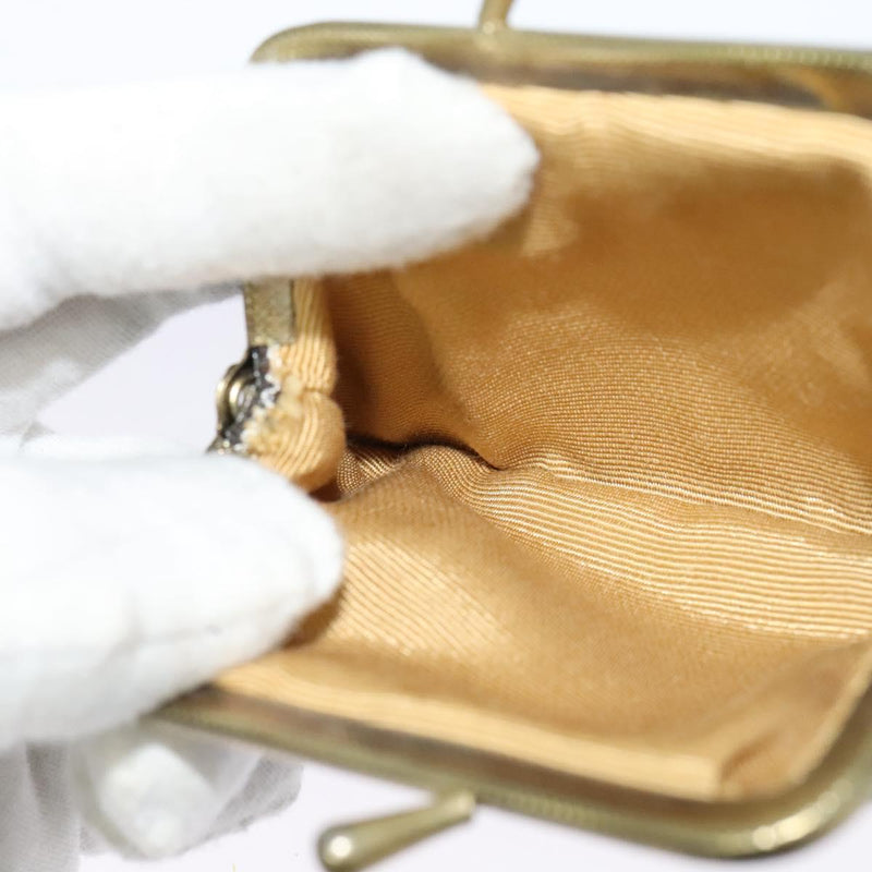 Christian Dior Shoulder Bag Leather Brown Gold Auth fm4544