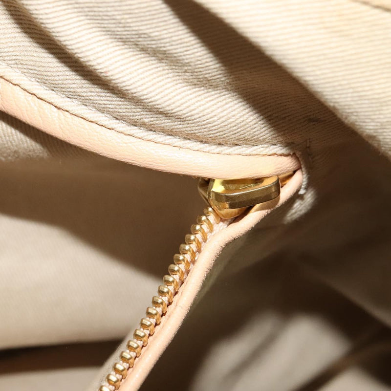 Chloe Paraty Hand Bag Leather 2way Brown Gold Auth fm4565