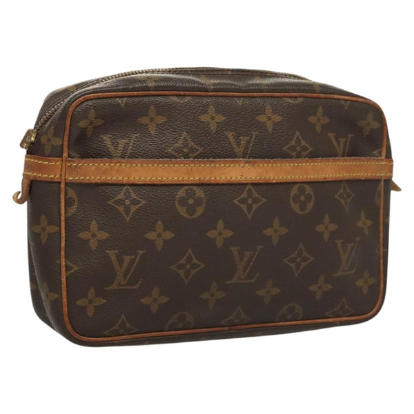LOUIS VUITTON Monogram Compiegne 23 Clutch Bag M51847 LV Auth hk2442