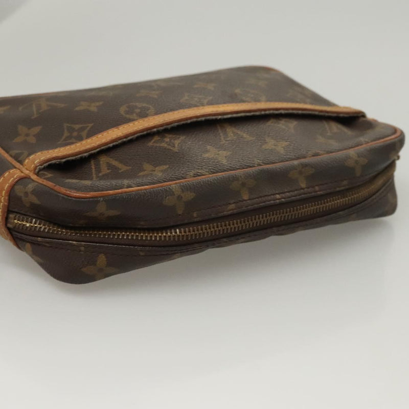 LOUIS VUITTON Monogram Compiegne 23 Clutch Bag M51847 LV Auth hk2442