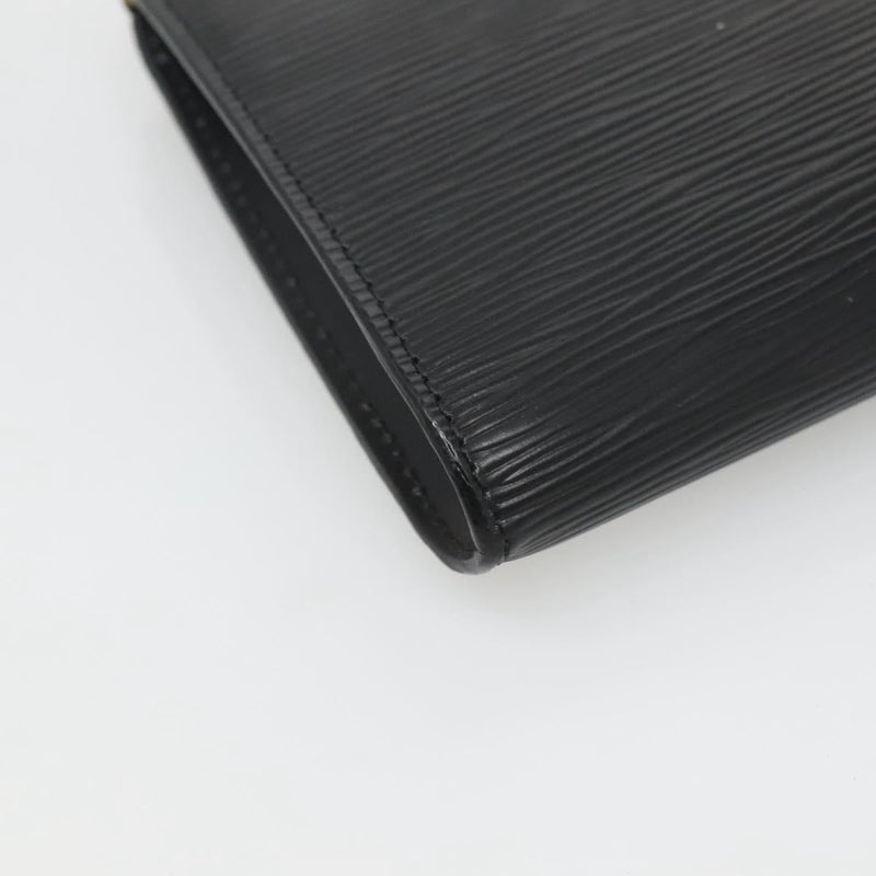 LOUIS VUITTON Epi Pochette Accessoires Pouch Black M52982 LV Auth hk2447