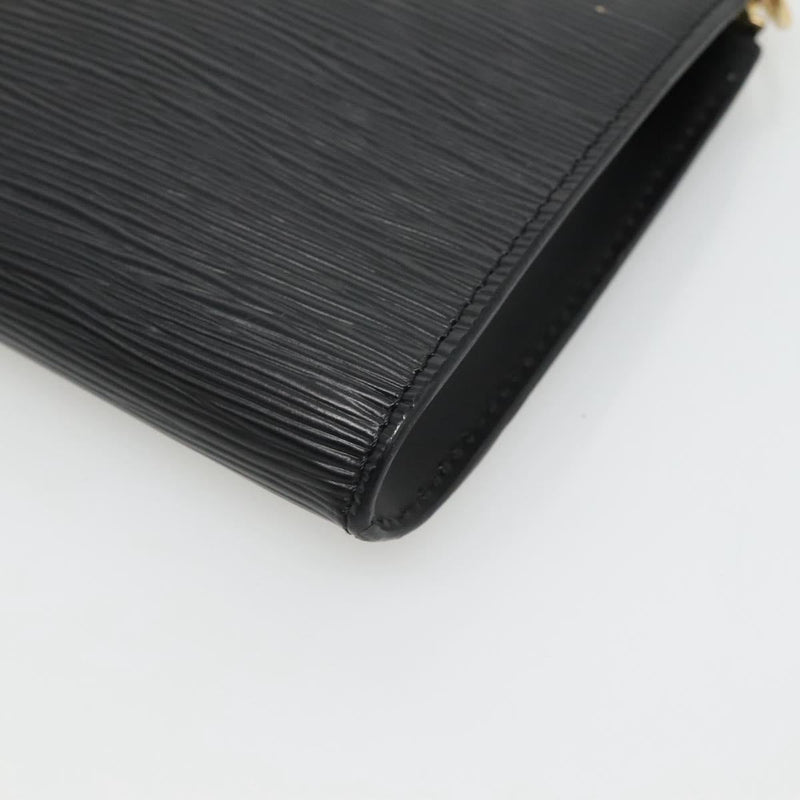 LOUIS VUITTON Epi Pochette Accessoires Pouch Black M52982 LV Auth hk2447