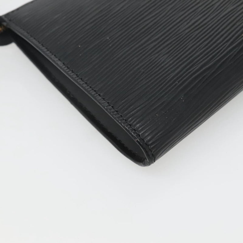 LOUIS VUITTON Epi Pochette Accessoires Pouch Black M52982 LV Auth hk2447