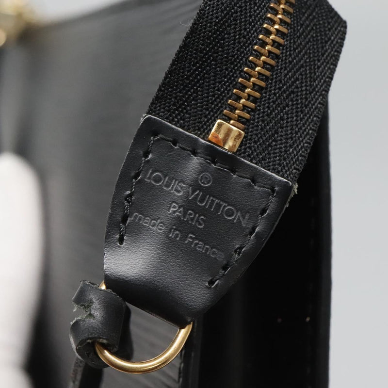 LOUIS VUITTON Epi Pochette Accessoires Pouch Black M52982 LV Auth hk2447