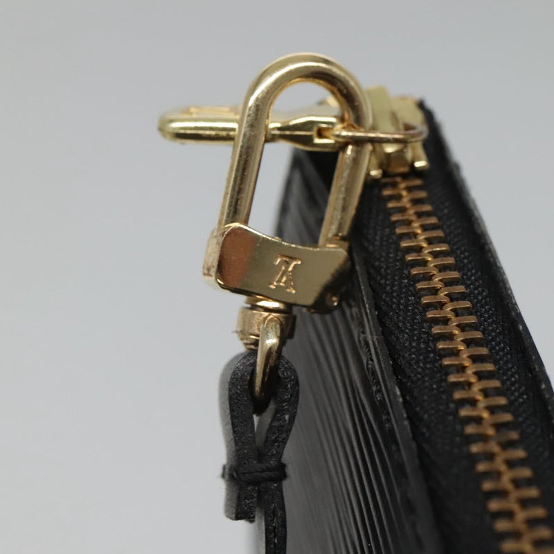 LOUIS VUITTON Epi Pochette Accessoires Pouch Black M52982 LV Auth hk2447
