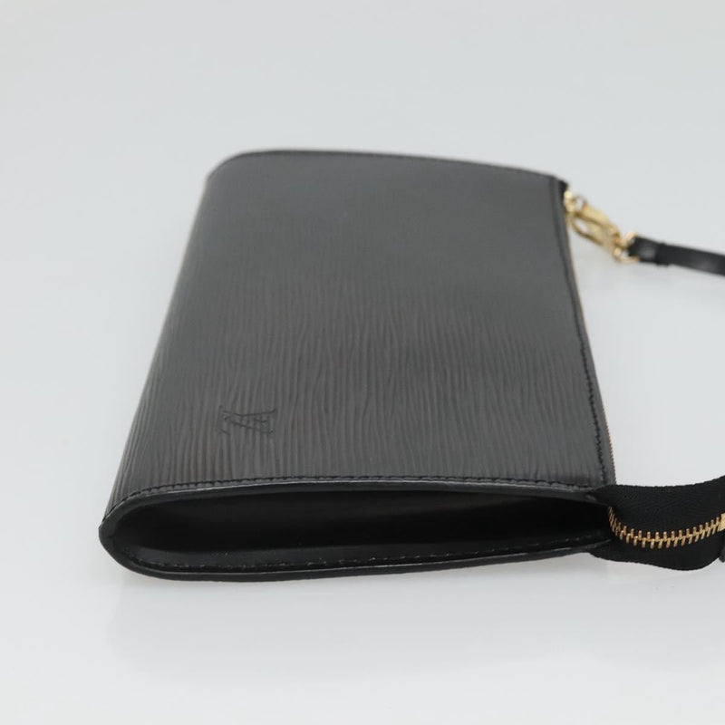 LOUIS VUITTON Epi Pochette Accessoires Pouch Black M52982 LV Auth hk2447