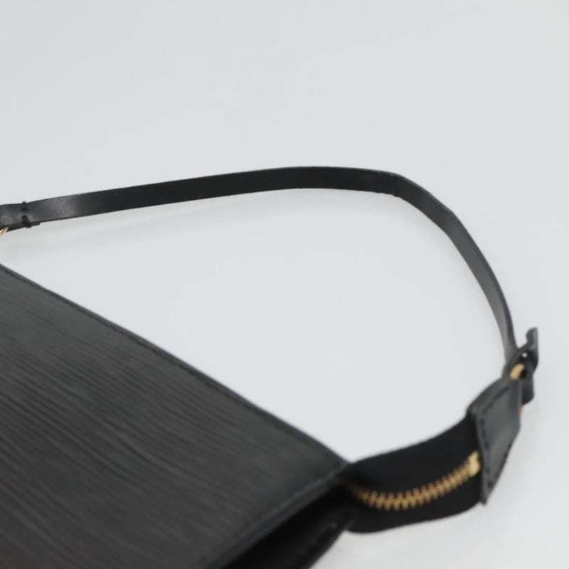 LOUIS VUITTON Epi Pochette Accessoires Pouch Black M52982 LV Auth hk2447