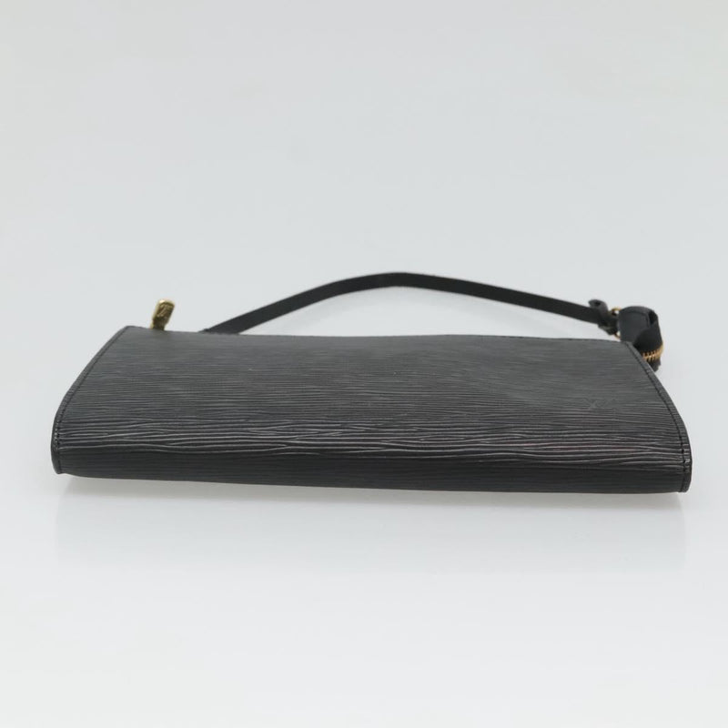 LOUIS VUITTON Epi Pochette Accessoires Pouch Black M52982 LV Auth hk2447
