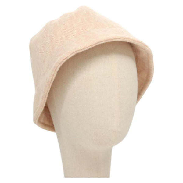 FENDI Zucchino Canvas Bucket Hat Pink Auth hk2453