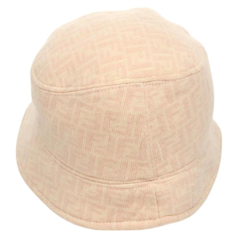 FENDI Zucchino Canvas Bucket Hat Pink Auth hk2453