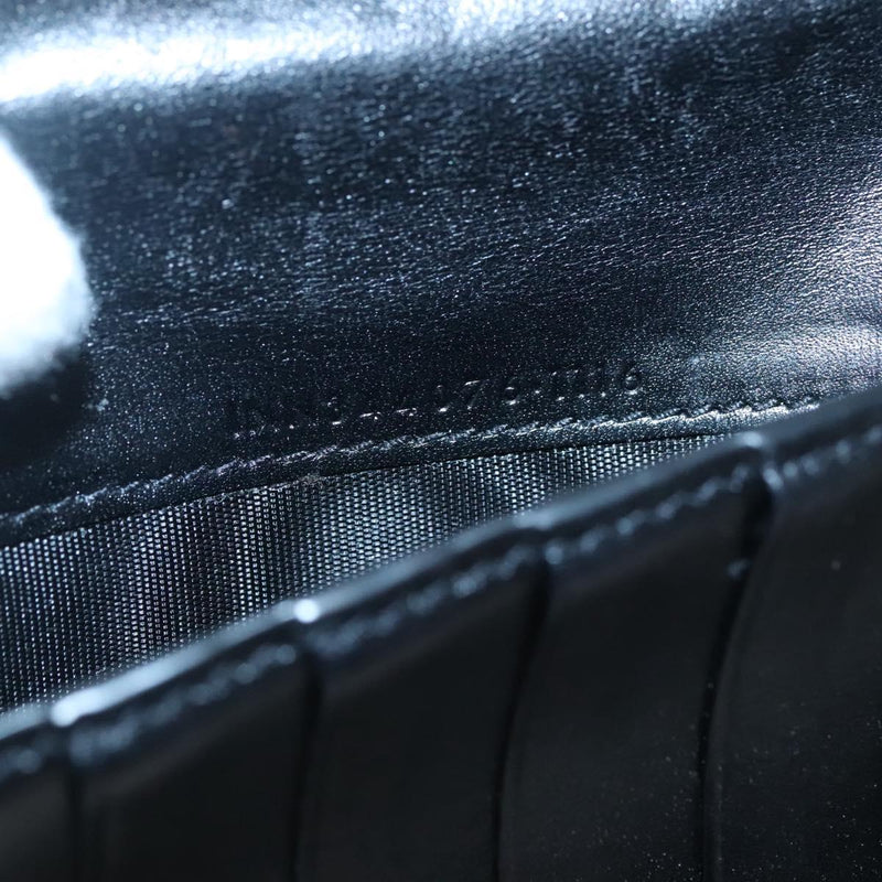 SAINT LAURENT Long Wallet PVC Black Auth hk2460
