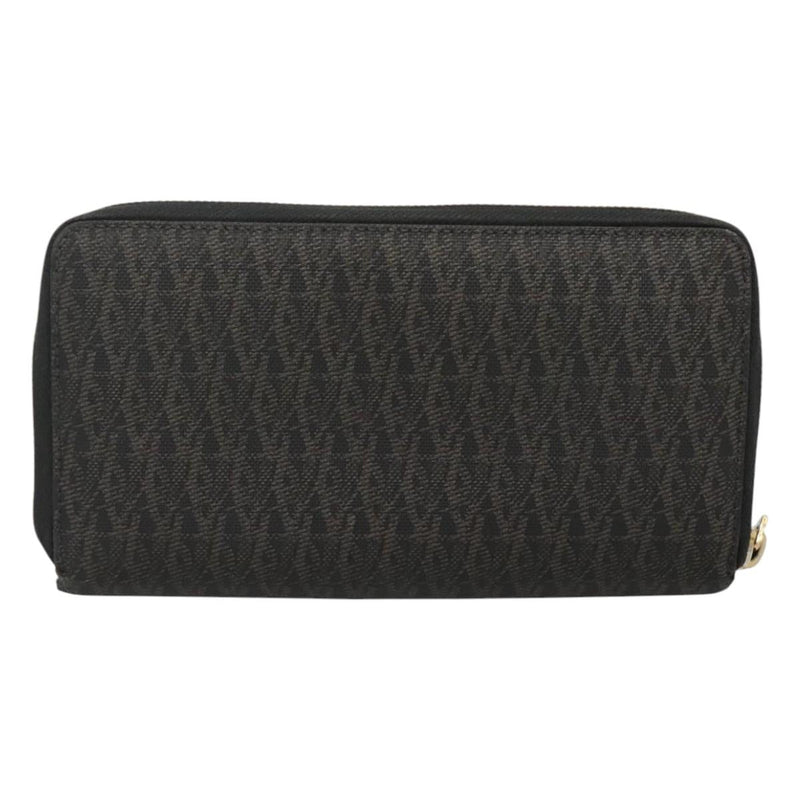 SAINT LAURENT Long Wallet PVC Black Auth hk2460