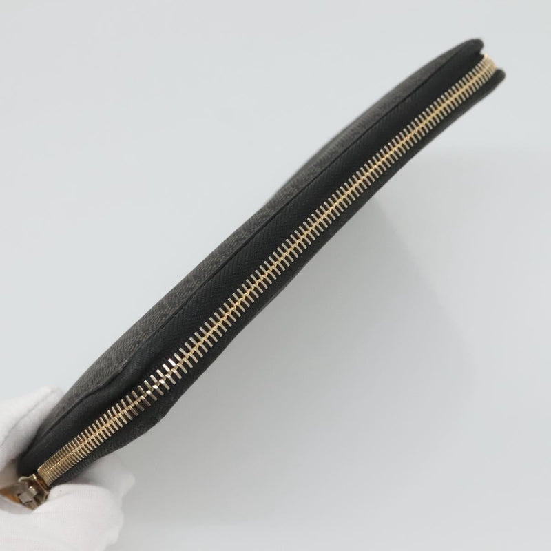 SAINT LAURENT Long Wallet PVC Black Auth hk2460