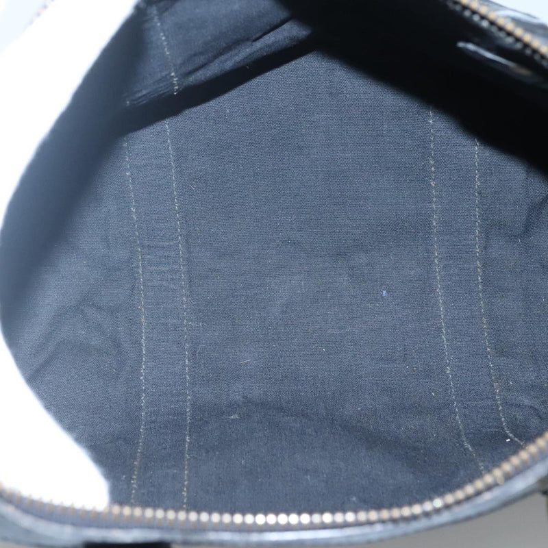 GUCCI GG Canvas Boston Bag Black Gold Auth hk2471
